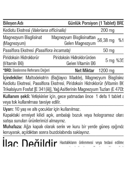 Canfeza Sezgin Magnezyum İçeren Takviye Edici Gıda 30 Tablet