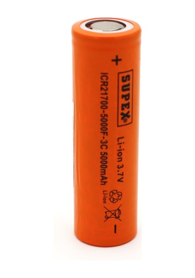 Supex 21700 3.7 Volt 4000ma Düz Kafa Pil