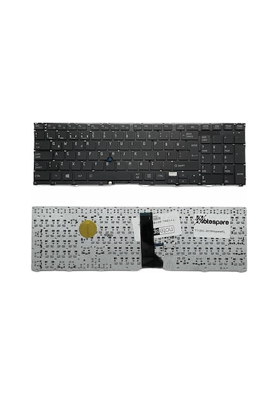 Toshiba İle Uyumlu Tecra R950-1c3, R950-1c7, R950-1d0, R950-1d1 Notebook Klavye Siyah Tr