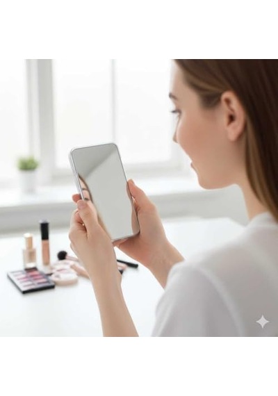Galaxy A73 İle Uyumlu Yüksek Kalite Özel Üretim Aynalı Kamera Koruma Çıkıntılı Parlak Kapak Telefon Kılıfı Kılıf-szr02 6998