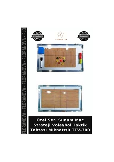Özel Seri Sunum Maç Strateji Voleybol Taktik Tahtası Mıknatıslı Ttv-300