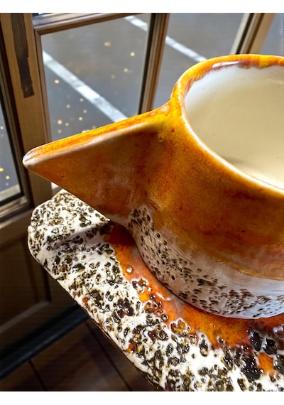 2'li Solora El Yapımı Stoneware Fincan Turuncu