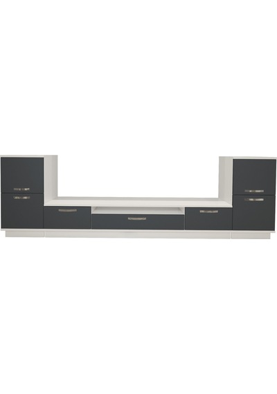 Decoraktiv Trendstyle On2 Mdf Tv Ünitesi Tv Sehpası Beyaz - Antrasit