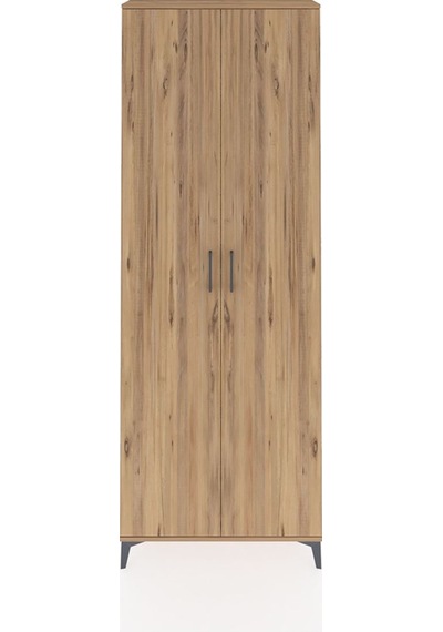 Arges Dolap 5 Raflı 2 Kapaklı 88x30x243 Çam-çam Çam