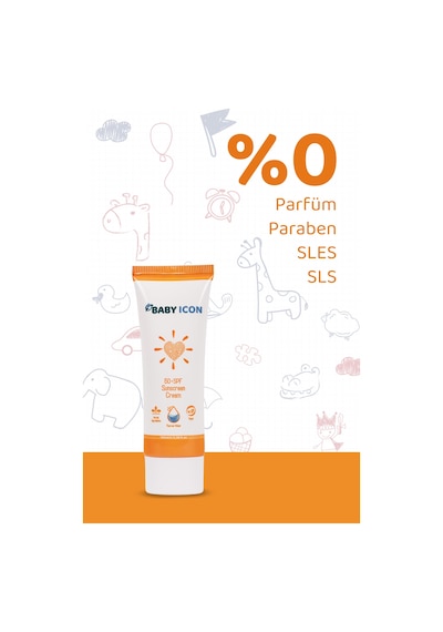 Baby İcon Organik Güneş Koruyucu Kremi Spf50 150ml