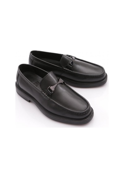 Dgn 2459-2 Erkek Loafer Ayakkabı Siyah Antik