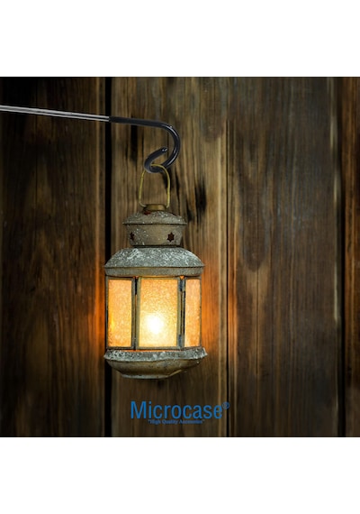 Microcase Kamp Ve Outdoor Çok Amaçlı Lamba Askısı Pratik Fener Askı Aparatı Kancası 3 Adet - Al5878 Gri