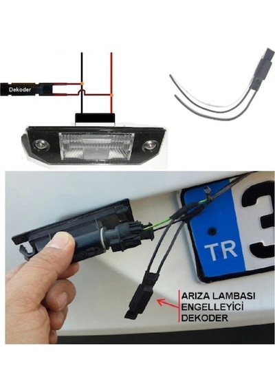 Megamarket06 Seat Leon Mk3 Led Plaka Lambası Ampul Seti T10