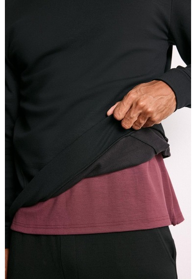 Defacto Standart Fit Bisiklet Yaka Dikiş Detaylı Baskılı Sweatshirt I0568ax26wnbk81 Siyah-bk81
