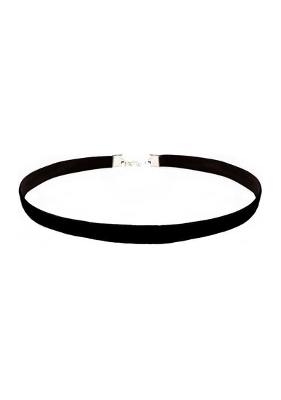 Siyah Renk Kadife Kadın Choker Kolye Siyah