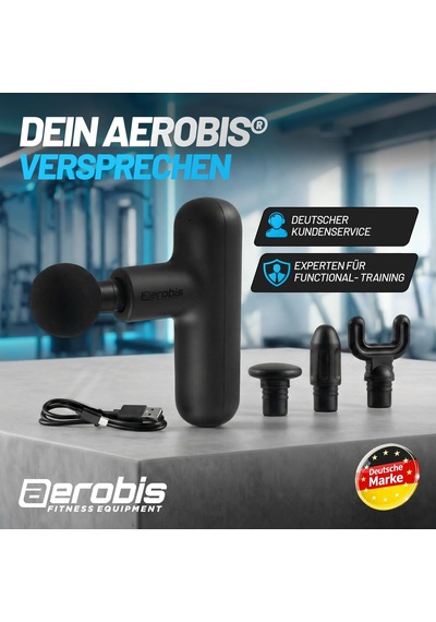Aerobis Mini Masaj Tabancası - Kaslar Ve Fasya İçin Ekstra Hafif Tetik Nokta Masajı - 4 Aparat Ve Rahatlama Seviyesi İçeren Masaj Tabancası, El Masajı Aerobis Mini Masaj Tabancası - Kaslar Ve Fasya İçin Ekstra Hafif Tetik Nokta Masajı - 4 Aparat Ve Rahatlama Seviyesi İçeren Masaj Tabancası, El Masajı