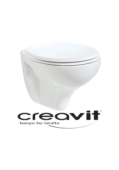Creavit Perla Asma Klozet Beyaz Tp320 + Kc3000 Kapaklı