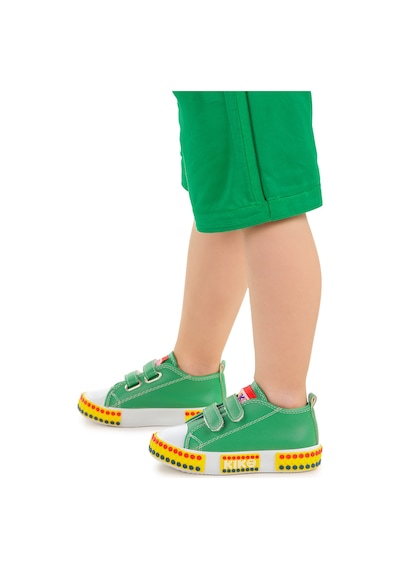 Kiko Kids Kach Cırtlı Erkek Bebek Günlük Spor Ayakkabı Yeşil