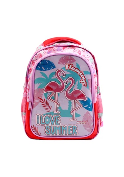Muggle Okul Çantası Flamingo Rose Mu-7211 Çok Renkli