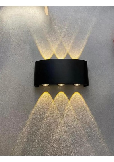 Zhltools Dış Mekan Kendinden Ledli Aplik Aydınlatma 10w Siyah
