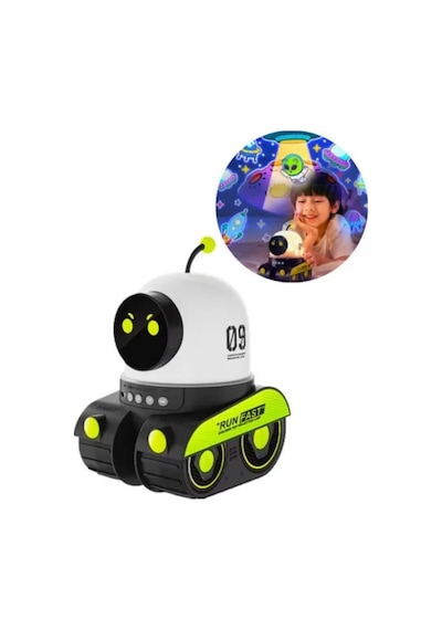 Robot Spacewalker Led Projeksiyonlu Gece Lambası Bluetooth Hoparlör Night Light Projector
