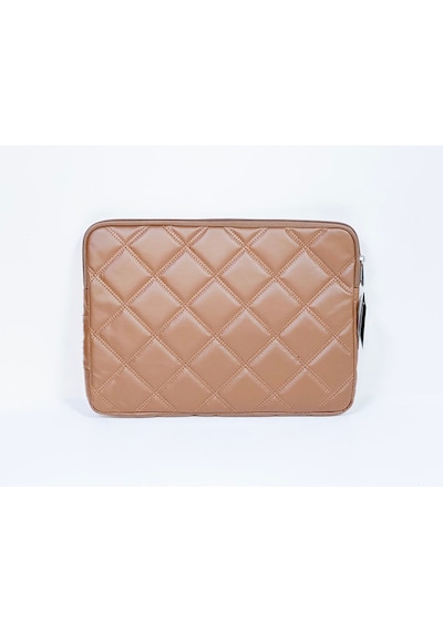 Laptop Çantası / Kılıfı Kapitone Tarzı Suni Deri Iç Ölçüleri: 24.5 X 34.5 Cm Taba Çok Renkli