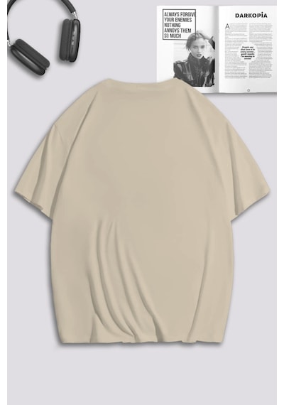 Unisex Kadın Erkek Kavga Ve Sevda Baskılı Sevgili Çift Kombini Tasarım Oversize Tshirt 2'li Pembebej Mck0215 Çok Renkli