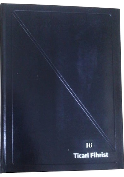 Fihrist Ticari 16'Lı 20X28 Siyah Cilt Bezli 1 Adet Artlantis Tica
