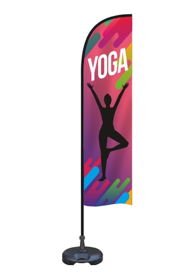 Yoga Yelken Bayrak Tek Ebat