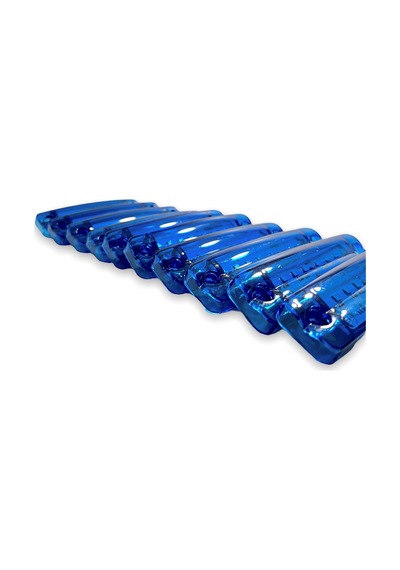 Ahmet Otomotiv 10 Adet Çift Sıra Parmak Led Mavi Renk 10Cm 16 L