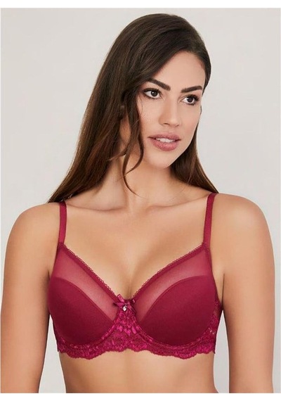 Eros Ersk300 Venüs Toparlayıcı Cuplı Tek Sütyen - Vişne Vişne
