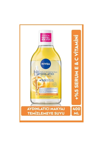 Nivea Aydınlatıcı Micellar Makyaj Temizleme Suyu 400 ML