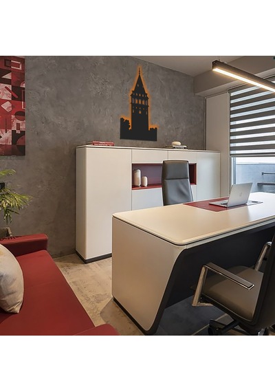 Led Aydınlatmalı İstanbul Galata Kulesi Silueti
