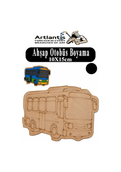 Ahşap Boyama Araçlar 1 Adet 10x15cm Taşıtlar Boyama Figürü Etkinlik Çoçuk Gelişim Motor Beceri Kreş Anasınıfı Siyah