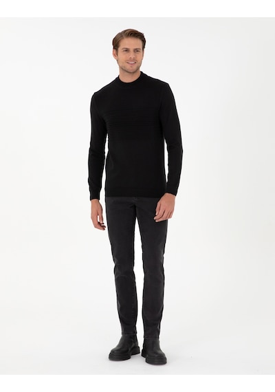Pierre Cardin Erkek Siyah Kazak /triko 50296438-vr046 Siyah