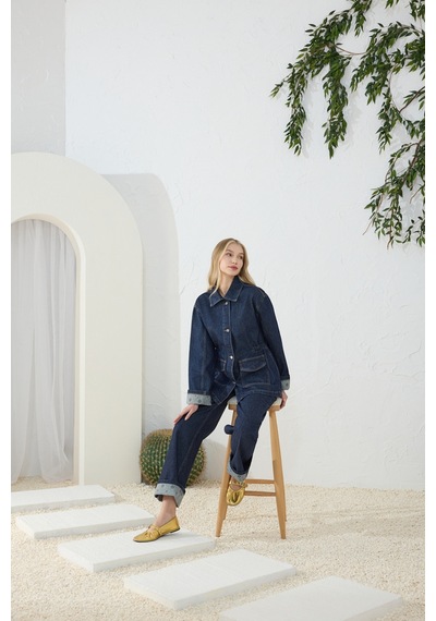 Aker Lacivert Denim Ceket Lacivert Lacivert