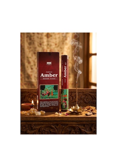 Darshan Amber Kehribar Aromalı Çubuk Tütsü 20 Adet