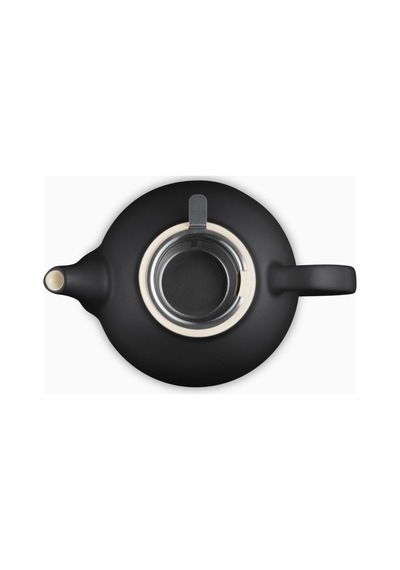 Le Creuset Paslanmaz Çelik Süzgeçli Seramik Çaydanlık, 1.3l Siyah