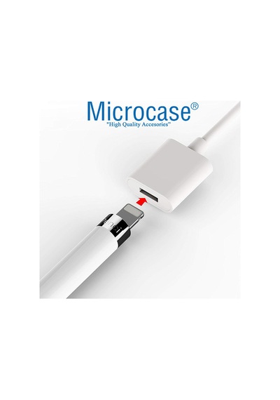Pencil Uzatma Adaptör Kablo 8 Pin To Usb - Beyaz Al4074
