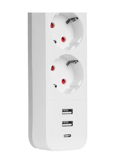 Hepsi S-lınk Spg03tc 3 Soket Akım Korumalı Priz 1x Type-c 2xusb 5v 4a 1.5mt %100 Bakır 1mm Kablo 750 Joule Beyaz 19