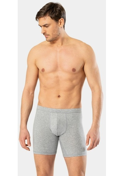 Cacharel Erkek Likralı Uzun Boxer Bel Bantlı 1336/Gri 001