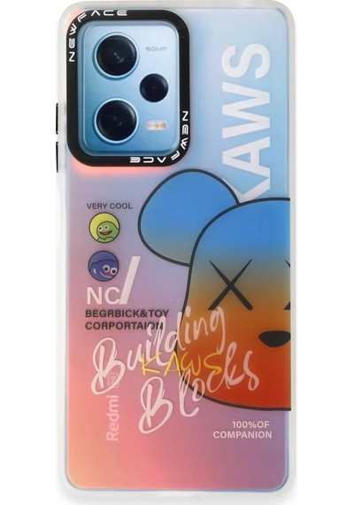 Newface Xiaomi Redmi Note 12 4g Kılıf Estoril Desenli Kapak - Estoril - 6 Mavi
