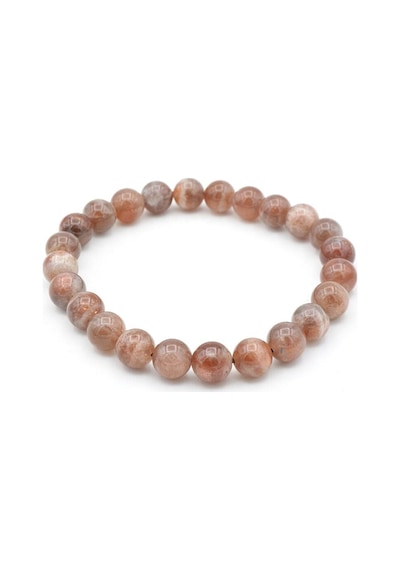 Hakiki Doğal A Kalite Güneş Taşı Bileklik 8 Mm Turuncu