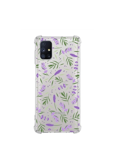 Prinrify Galaxy M51 Uyumlu Water Color 3 Baskılı Şeffaf Köşe Korumalı Antişok Kılıf