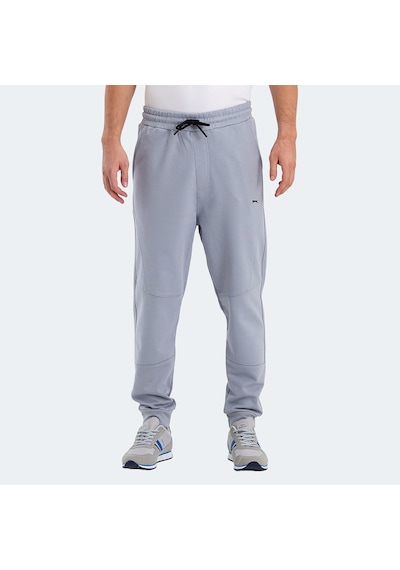 Slazenger NADAB Erkek Cepli Dar Paça Gri Eşofman Altı