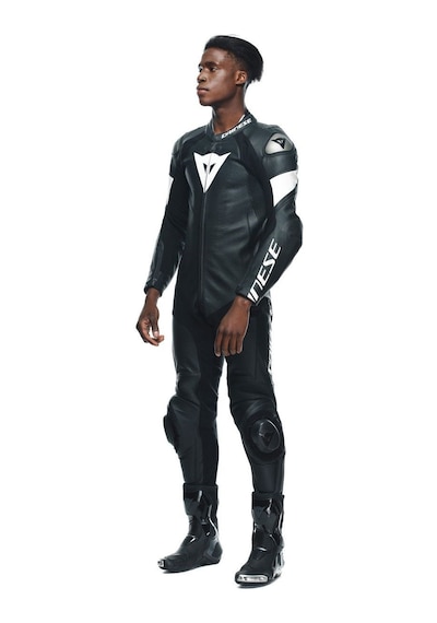 Dainese Daınese/tosa 1 Pcs Leather Suıt Perf. Black Black Whıte Siyah