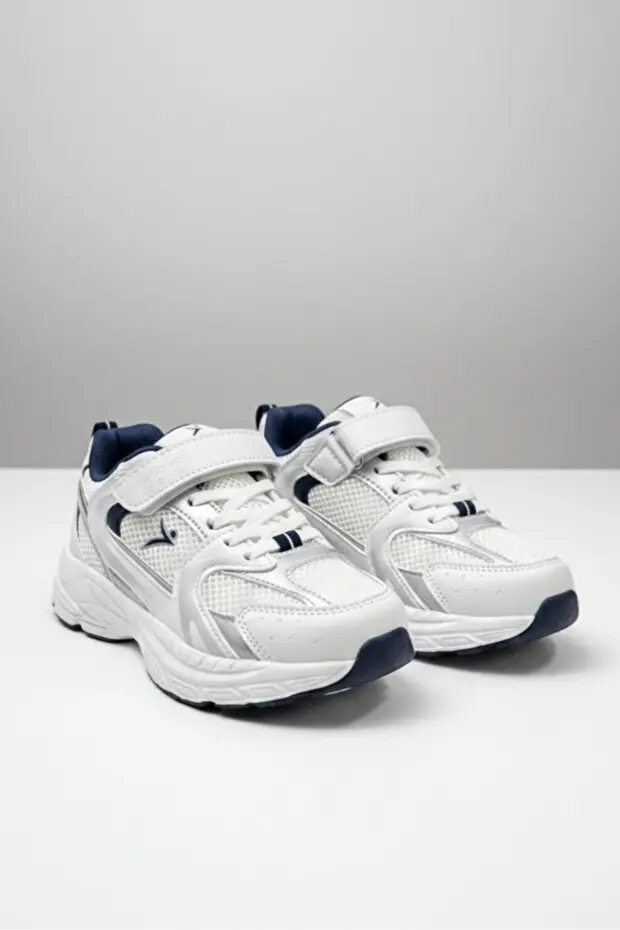 Cool Terra Çocuk Unısex Cırt Bantlı Sneaker Spor Ayakkabı Beyaz
