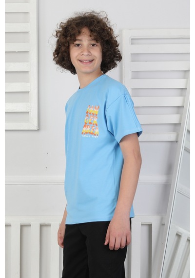 Crassi Erkek Çocuk T-shirt Mavi
