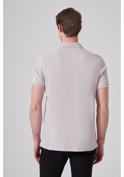 Morven Erkek Gri Basic Polo Yaka Dynamic Fit T-shirt 26yc018007100 Gri