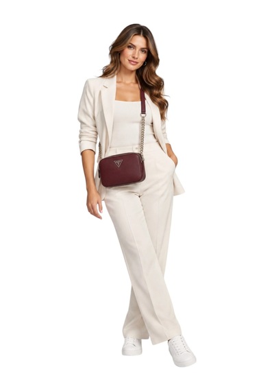 Guess Noelle Iı Camera Kadın Omuz Çanta-zg967214 Bordo