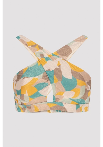 Penti Çok Renkli Merry Desenli Halter Bikini Üstü
