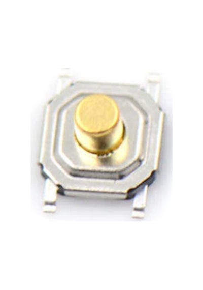 Metal Push Button 5.2X5.2 5Mm Buton Bakır Kafalı Smd Ymt Buton 10 Adet