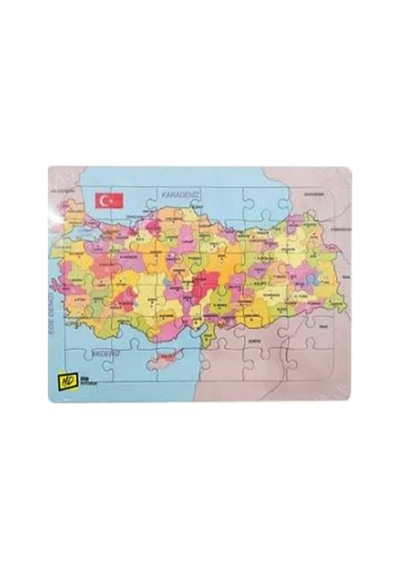 Türkiye Haritası Yapboz Puzzle 25x35 - 2 Adet
