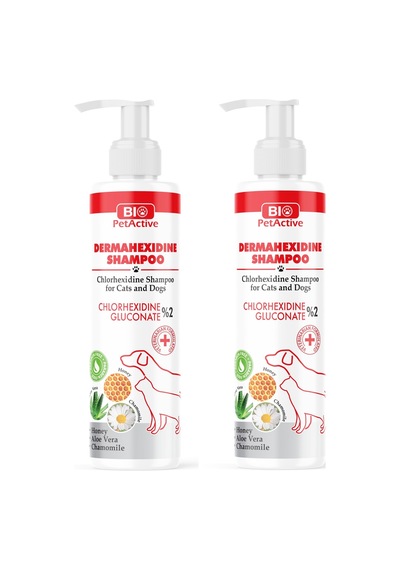 Dermahexidine Shampoo Antiseptik Kedi Ve Köpek Şampuanı 250 Ml. X 2 Adet