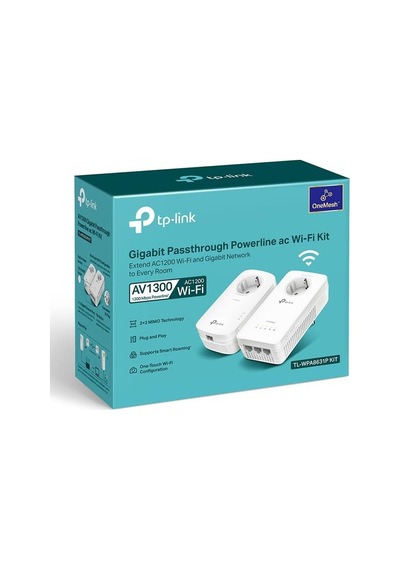 Tp-link Tl-wpa8631p Kit, Av1300 Gigabit Passthrough Powerline Ac
